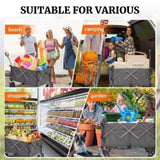 PORTABLE 400L Collapsible Wagon, Folding Wagon Cart , Beach Wagon with Big Wheels, 450LB Heavy Duty 42781808