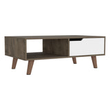 ZUN Oslo Coffee Table 2.0, One Drawer, Four Legs B200P188811