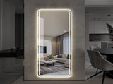 65"x24" Full Length Floor Mirror LED Whole Body Mirror, Wall Mounted Hanging Mirror with Lights, W2071P180840
