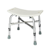 Medical Bathroom Safety Shower Tub Heavy Duty Aluminium Alloy Bath Chair Bench White 59860305