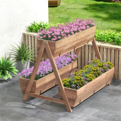 ZUN 44" Wooden elevated garden bed 44187449