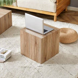 ZUN Elevate your living space with this modern MDF coffee table that showcases smooth, light wood color W1151P173266