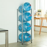 4-Tier Water Rack Stainless Steel Heavy Duty Water Cooler Jug Rack 38005687