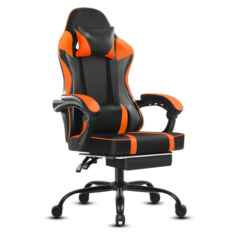 ZUN Gaming Computer Chair with Wheels, Adjustable Height Pu Leather Gamer Chair Office Desk 00283337