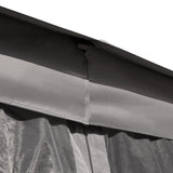TREXM 10x10 Outdoor Gazebo Tent with Double Roofs, Patio Gazebo with Mosquito Netting and Privacy N715P261160E