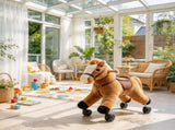 Plush Ride on Horse with Wheels, Ride On Toy to Develop Balance & Coordination for Toddlers 1836 46619644