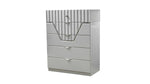 ZUN Modern Style 5-Drawer Chest Made with Wood in Gray B009P155263