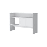 Bylas Console Table in Melamine With Two Doors y Open Storage, White B128P237128