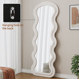 Flannel Full Length Wave Floor Mirror for Bedroom living room Hanging or Against The Wall 96373309