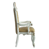 Butterscotch and Antique Pearl Tufted Arm Chairs B062P186414