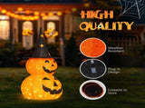 2pcs 3ft Halloween Collapsible Pumpkin Decorations 150 LED Lights 08723642