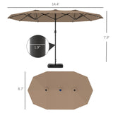 Outdoor beach umbrella/Double-Sided Sun Umbrella 53914318