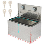 30" ATV Aluminum Under Body Toolbox 5 Bar Tread Silver 46944347