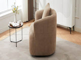 360&deg Swivel Chair, 38.2" Accent Chair Sofa, Upholstered Swivel Barrel Sofa Chair with a Throw Pillow N719P288552D