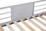 ZUN Metal Twin over Full Bunk Bed/ Heavy-duty Sturdy Metal/ Noise Reduced/ Safety Vent Board Guardrail/ W427P154966