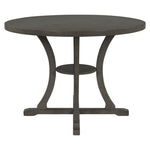 ZUN 5-Piece Round Dining Table and Set with Special-shaped Legs and an Exquisitely Designed Hollow 25692411