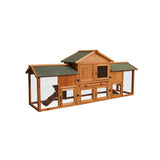 79.5" Extra Large Bunny Cage with 2 Runs House Small Animal Habitats for Guinea Pigs Hamster W21953995