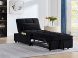 4 in1 Multi-Function Single Sofa Bed with Storage Pockets,Tufted Single Pull-out Sofa Bed with W2186P163736