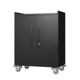 2 Door Tool Cabinets for Garage, Lockable Garage Storage Cabinet, Locking Metal Storage Cabinet with 04530451