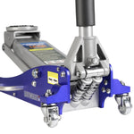 ZUN Hydraulic Low Profile Aluminum and Steel Racing Floor Jack with Dual Piston Quick Lift Pump, 1.5 Ton W1239127218