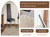 Modern Style Dining Chairs Set of 6 in Black, Essential for Minimalist Homes.Meeting Family Dining W2920P284970