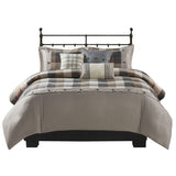 Full/Queen 6 Piece Herringbone Duvet Cover Set B03597353