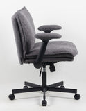 Cross-Legged Friendly Office Chair with Criss Cross Frame, Rolling Casters & Fold-Down Arms, 19939977