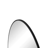 ZUN Wall Mirror 39 Inch Black Circular Mirror Metal Framed Mirror Round Vanity Mirror Dressing Mirror, 45309848