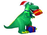 6 Feet Christmas Inflatable Dinosaur Christmas Decoration 41119757