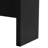 U_STYLE Striped Storage Cabinet with 4 Doors , Adjustable, Suitable for Study,Entrance and Living WF321487AAB