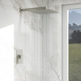 Shower Faucet Set,,Shower System with 10-Inch Rainfall Shower Head and Shower Valve, Brushed Nickel W1243102464