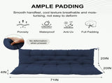 Outdoor Swing Cushions 70 Inch, Waterproof 4" Thick Porch Swing Cushion Replacement with Backrest 16828015