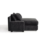 ZUN Modern Luxury Sofa Couch for Living Room Quality Upholstery Sleeper Sofa Bed Daybed Black W1097P232982