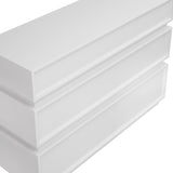 ZUN 6 Drawer Dresser for Bedroom, White Dresser No Handle, Modern 6 Chest of Drawers with Wide Storage W757P235726