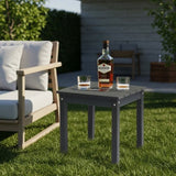 Outdoor Side Table, HDPE Adirondack Table Patio Side Table, Weather Resistant End Table Small 84073037