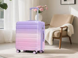 20"/24"/28" 3 pcs/set in PC Spinner Wheel Luggage, Carry on Suitcase, With Gradient Color and W2787P353558