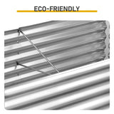 632ft Galvanized Raised Garden Bed, Metal Outdoor Planter Box, Rectangular Garden Bed for Planting 96667793
