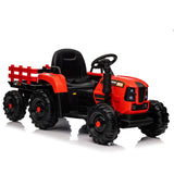 Ride on Tractor with Trailer,24V 400W Powered Electric Tractor Toy w/Remote Control,electric car for W1578P194696