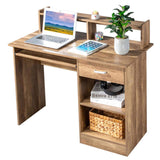 General Style Modern P2 15MM Chipboard Computer Desk Brown 57393287