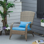 ZUN Rattan Chair/ Garden chair -Pink （Prohibited by WalMart） 25802949