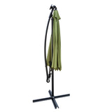 10 ft Outdoor Patio Umbrella Solar Powered LED Lighted Sun Shade Market Waterproof 8 Ribs Umbrella W65642335