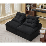 Modular Sofa,No Armrests,At will DIY,Soft Corduroy Fabric,Neck W2108P236841
