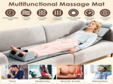 Full Body Massage Mat with Heat, 12 Massage Heads & 9 Vibration Modes, Detachable Shiatsu Neck & 46312789