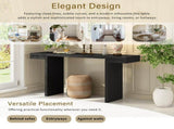U-Style Large 60-Inch Console Table with Geometric Clean Lines Design,Stylish Entryway Table with N711P303209B