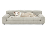Soft and comfortable pet sofa with backrest and armrests, suitable modern rectangular pet sofas W487P266088