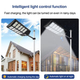 ZUN Outdoor Commercial LED Solar Street Light IP67 Dusk-to-Dawn Road Lamp 00182611