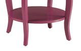 ZUN ACME Aberta Accent Table, Purple AC01228