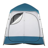 229*229*122cm Oxford Cloth Double Dressing Tent Blue/White 03192884