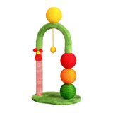 29in Cat Tree Tower with Sisal Scratcher Balls, Cute Holiday Scratching Post with Danging Ball for 67887340