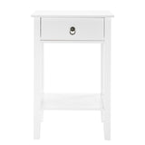 Two-layer Bedside Table Coffee Table with Drawer White 99618998